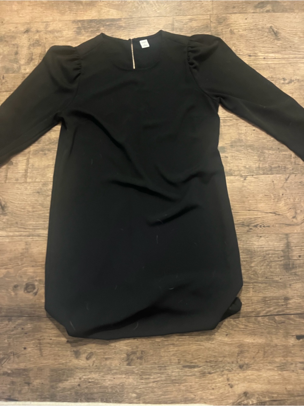 Old Navy Black Long Sleeve Shift Dress